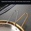 with Handle Stainless Steel Plates Round Serving Plate Tableware Barbecue Dish  Outdoor Dining