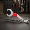 20cm Length Freewheel Wrench Stainless Steel Sprocket Remover Wrench Bike Chain Whip  Bike Repair