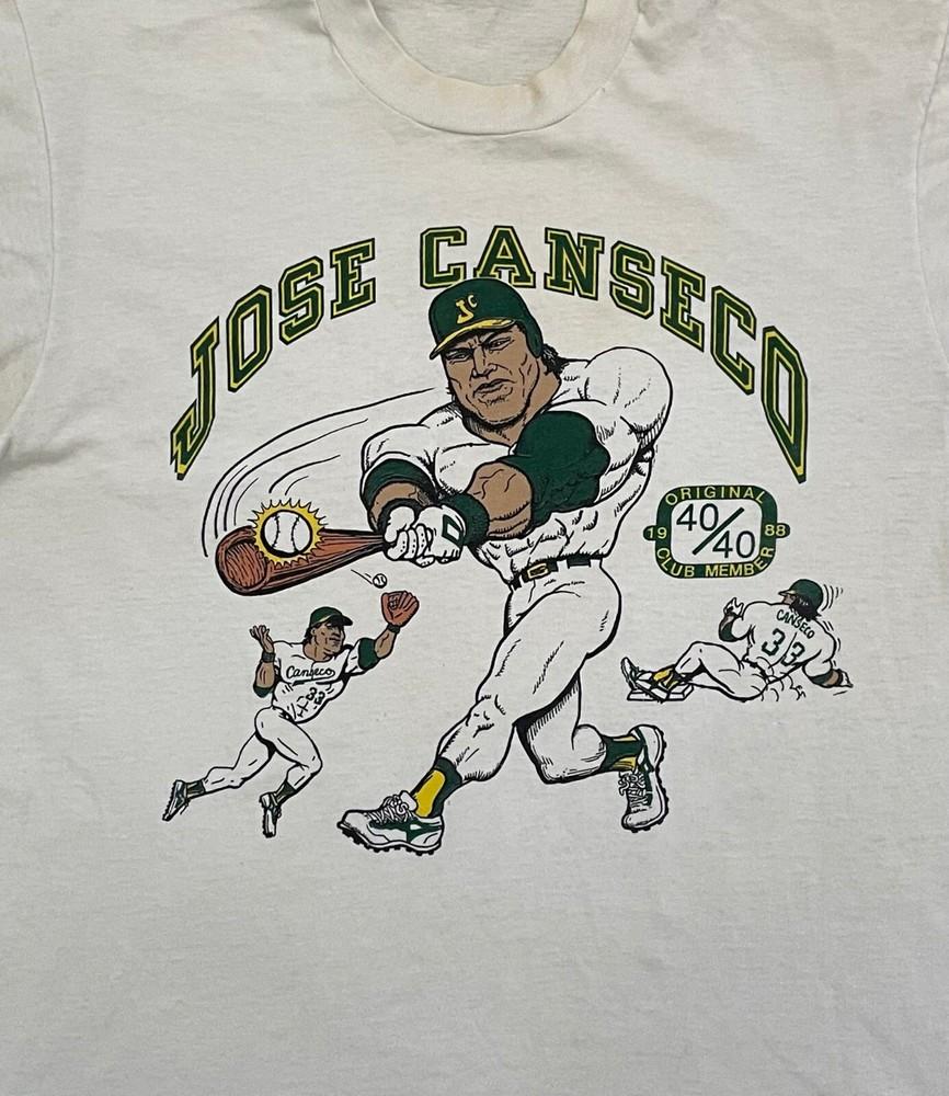 Винтажная белая футболка Jose Canseco Все размеры A263 Унисекс XXL