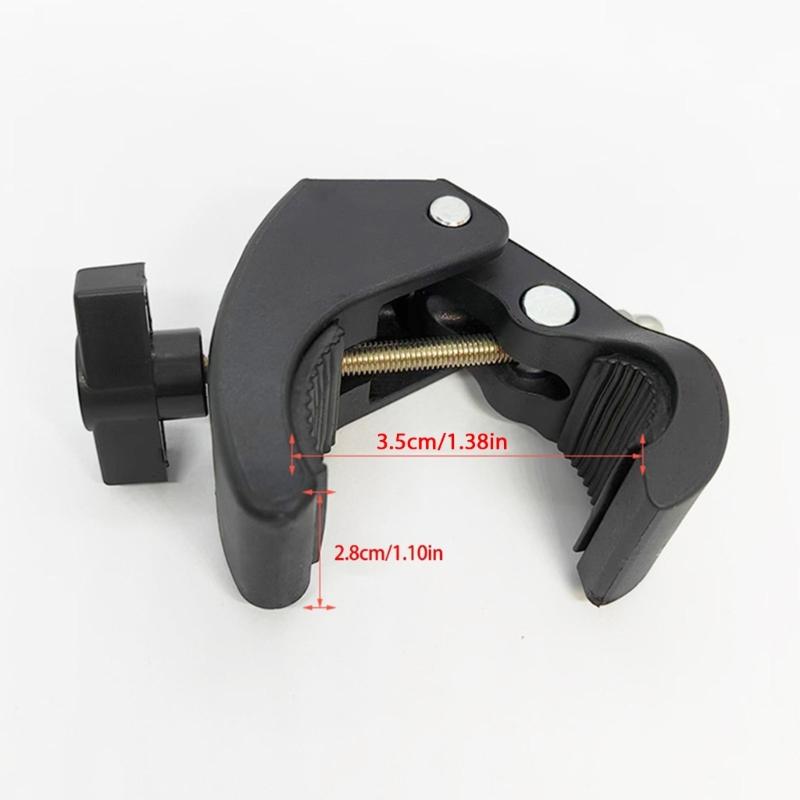 1/4in Thread Handlebar Clamp Mount Base for Bike Motorcycle Phone Mount Holder Claw Clamp Base Universal Phone Holder