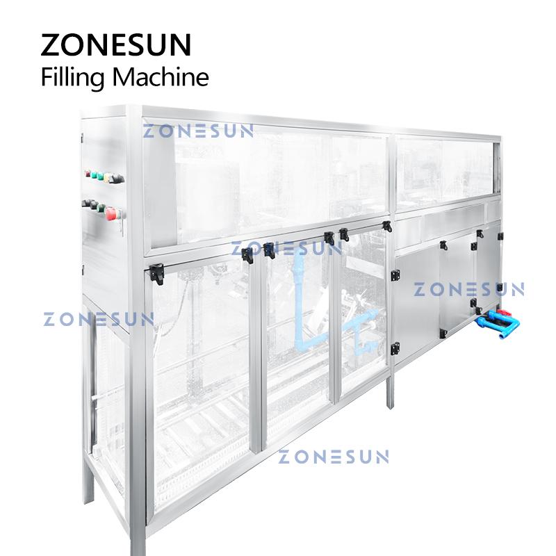 ZONESUN 5 Gallon Drinking Water Liquid Barreled Water Filling Machine Bottle Rinsing Packaging Capping Sealing ZS-XG100J