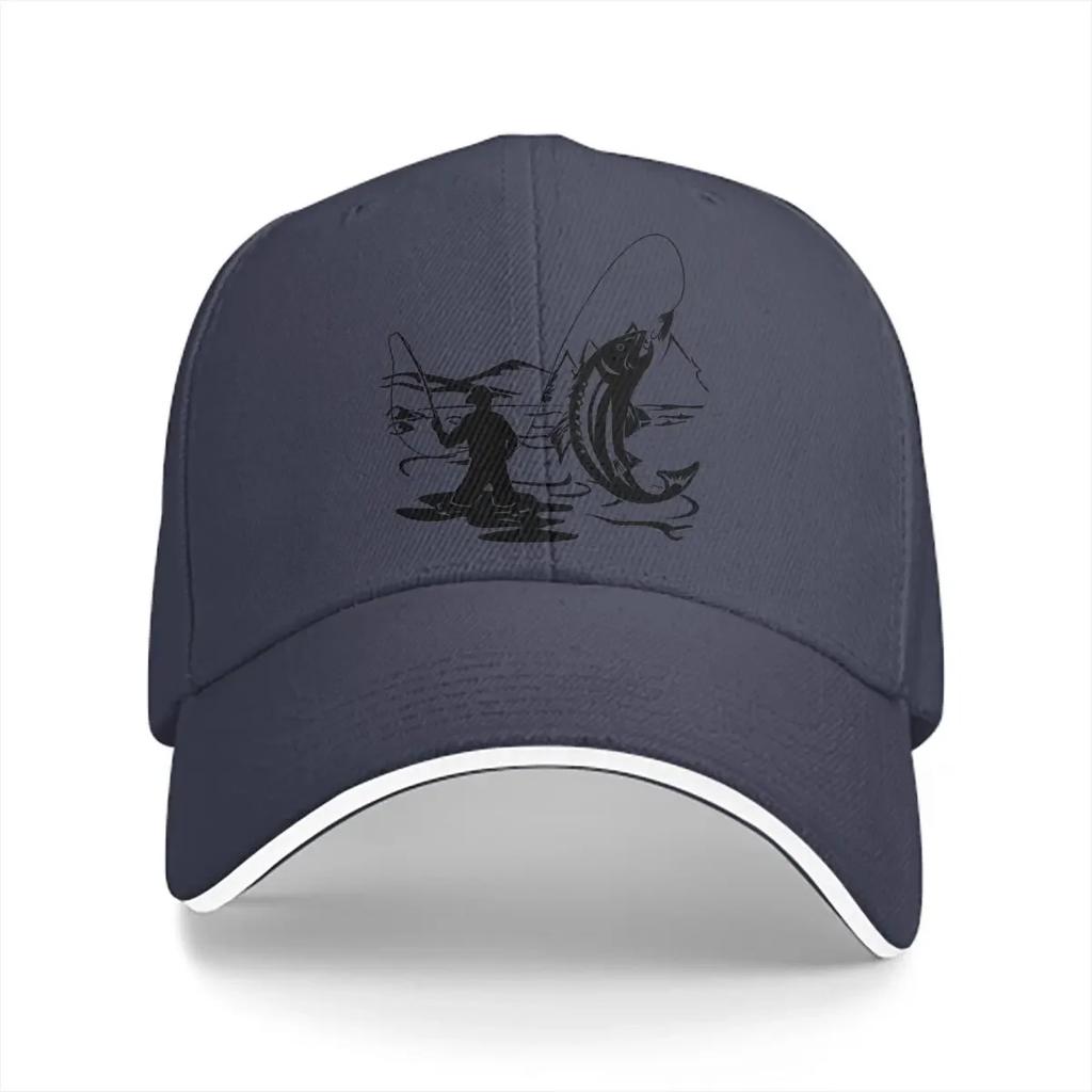 Fly Fishing Multicolor Hat Peaked Unisex's Cap Fly FisherUnisex OutdoorsUnisex Personalized Visor Protection Hats
