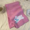 Luochi Knitting Scarf: Cozy Imitation Cashmere Cartoon Wool Neck Warmer for Women, Korean Style