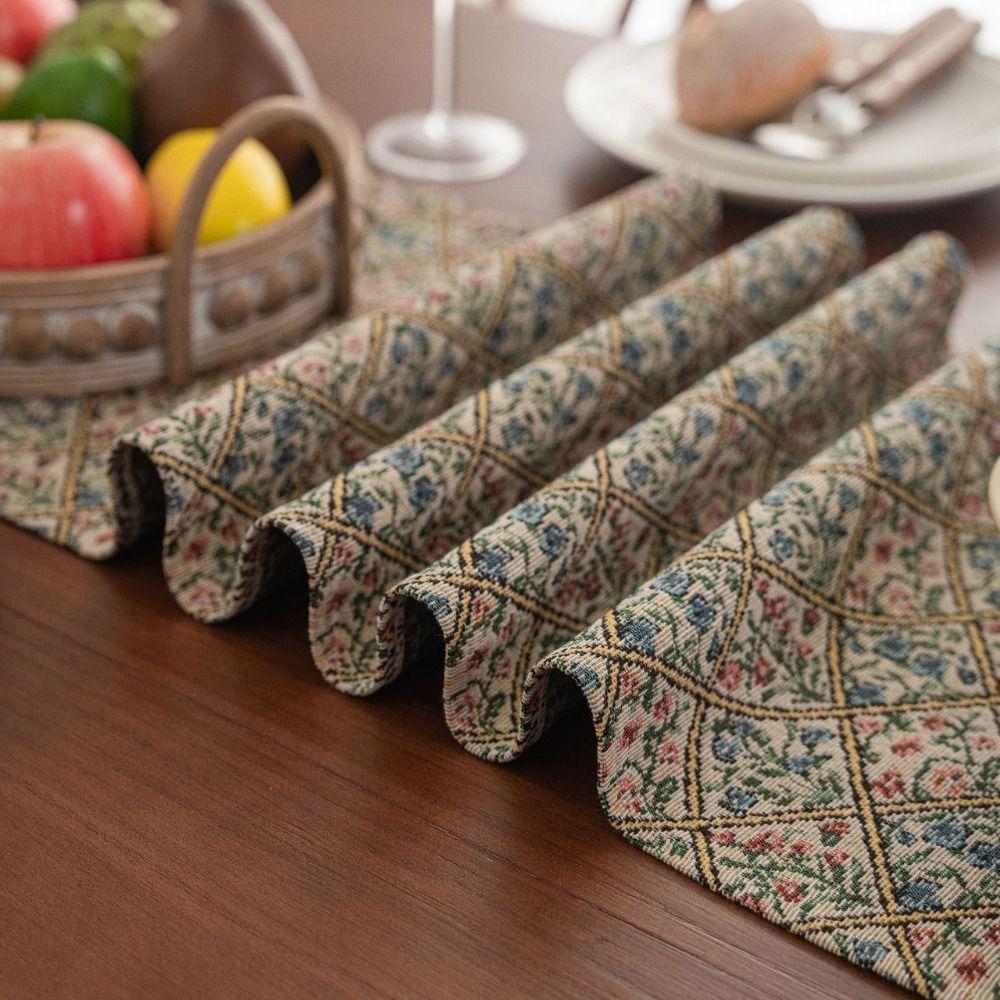 Cotton Table Cover with Tassel Tablecloth INS Table Runner  Table Decor
