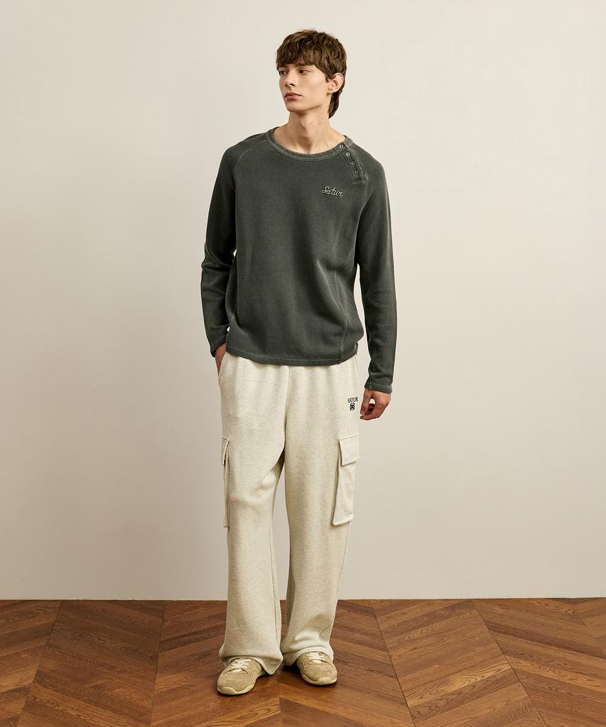 SATUR Lauren Cargo Sweatpants Oatmeal