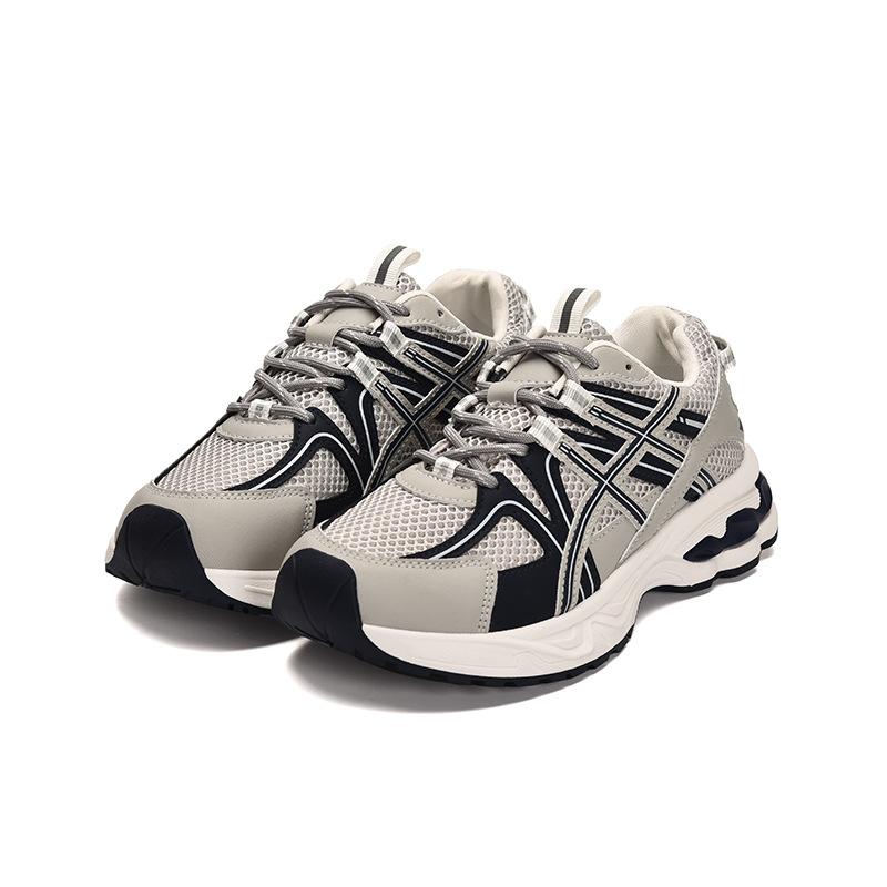 Retro color matching dad shoes women's 2025 new mesh breathable small height increase casual sports shoes