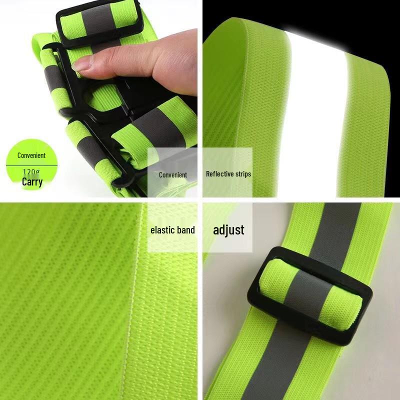 Yuezhiliang Adjustable Reflective Safety Vest for Night Running and Cycling