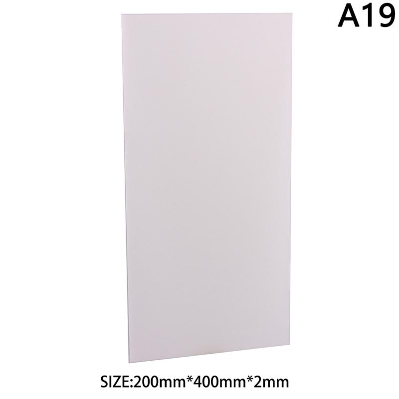 1Pc PS Hard Plastic Diffuser Sheet Thickness Plastic Led Light Milky Translucent Blanks Plate 1mm 1.5mm 2mm 3mm DIY Crafts