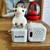 Glowing Light Up Pet Key Charm Pendant Simulation Fidget Button Key Chain  Backpack Pendant