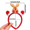 5Pcs Christmas Hairbands Reindeer Snowman Santa Patterns New Year Headbands Hair Accessories Girls Gift