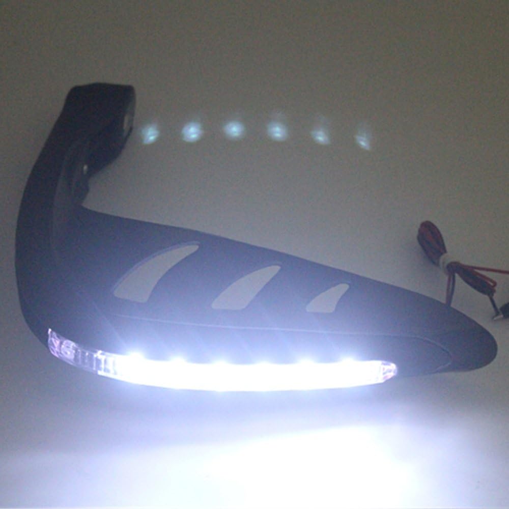 Handlebar Protector, 1 Pair Universal Motorcycle Handguards Motocross Hand Guards One Set Combination Handlebar Protector with LED Turn Signals Light