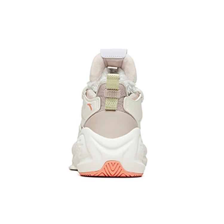 Anta Bastard Fleece lined High top Skateboard Shoes Women's Lotus Gray 122048903-1