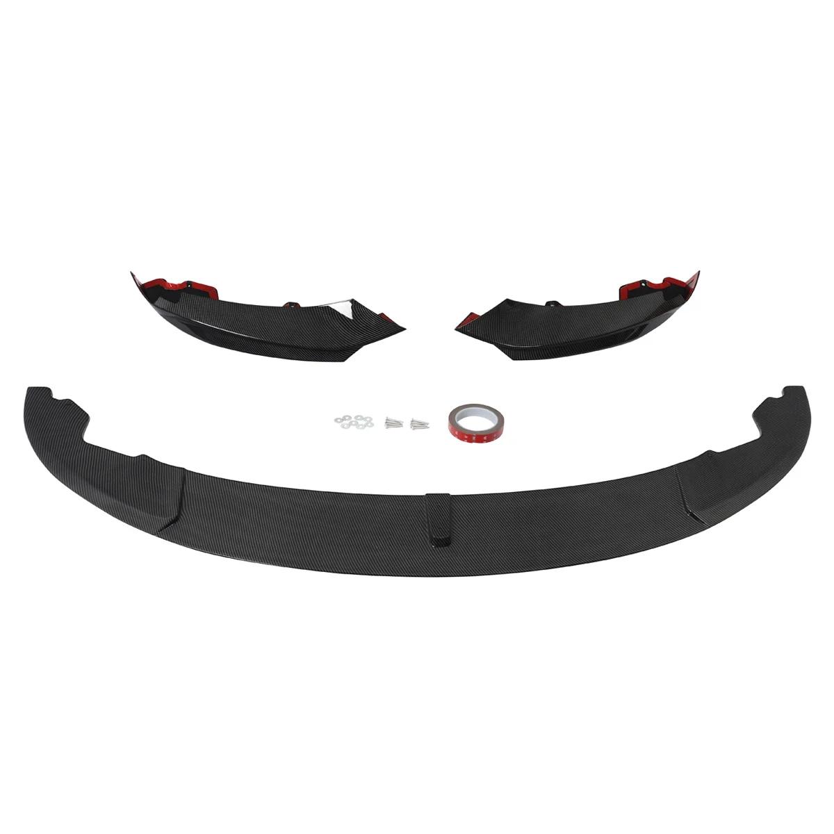 MagicKit Carbon Fiber Style Front Bumper Spoiler Splitter For BMW 4  F32 F36 M Sport 14+ Carbon Fiber Look
