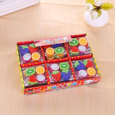 Kreative Søte Tegneserie Fruktviskelær - Perfekt Gave til Studenter