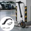 Rear Mudguard Replacement Set for Electric Scooter Daily Commuting Upkeep with ABS Splashes, Support Brackets and Hardware