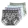 Lace High Waist Panties for Women Sheer Mesh Stretchy Briefs Sexy Comfortable Underwear Plus Size Lingerie