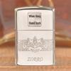 ZORRO Good Fortune White Copper Deep Carving Windproof Kerosene Lighter - Men's Creative Gift
