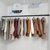 Curved Layouts Steel Wire Rope Adjustable Ceiling Hanging Bracket  For Curved/L-Shaped/Curtain Rods