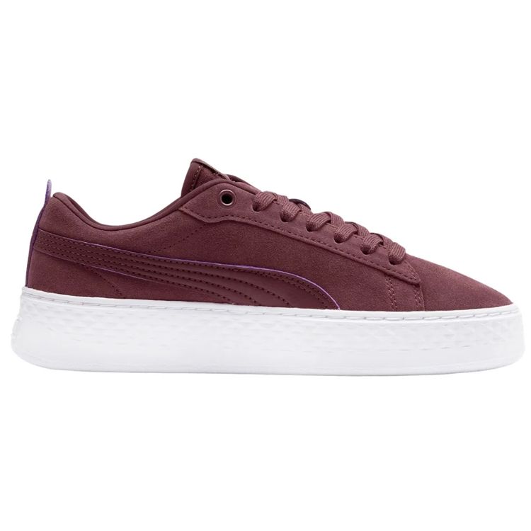 Puma Smash Platform SD Women's Burgundy White 366488-11