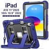 Kids Students protective cover For iPad 11th Gen A16 10th 10.9" Stand Case cover with shoulder strap and pen slot