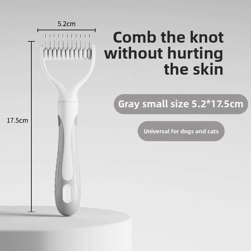 

Dog Comb Stainless Steel Dog Brush Double-sided Combs for Cat Hair Knot Opening Pet Hair Remover Pet Grooming Knife Dogs Brush