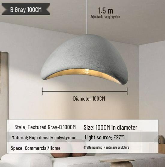 Japanese Cream Style Chandelier for Duplex Lofts, Restaurants, Bars, and Homestays