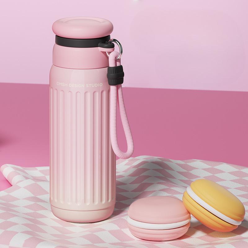 New Simple Fashion Thermos Cup Food Grade Steel Simple Fashion Ladies Portable Water Cup Mug Stylish Durable Durable