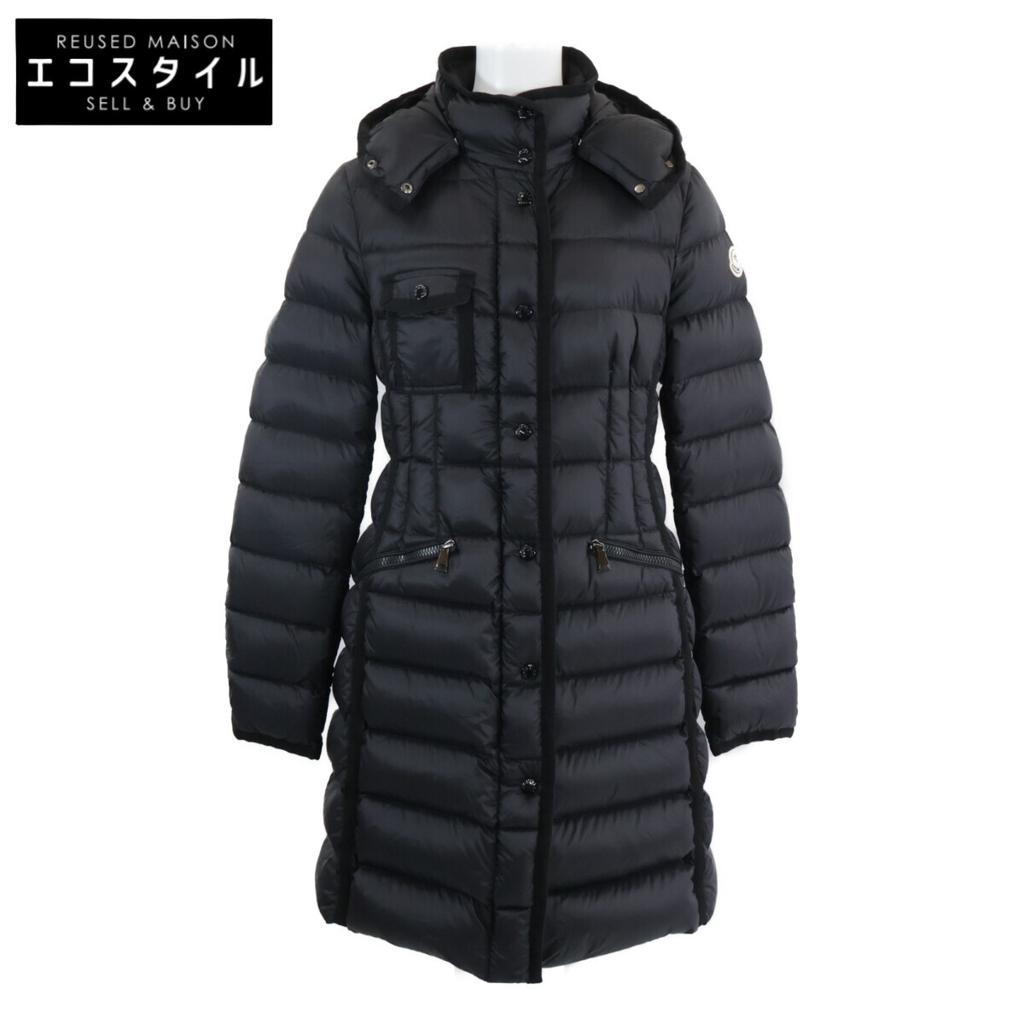 MONCLER Beautiful HERMINE down jacket coat 2 blackUsed