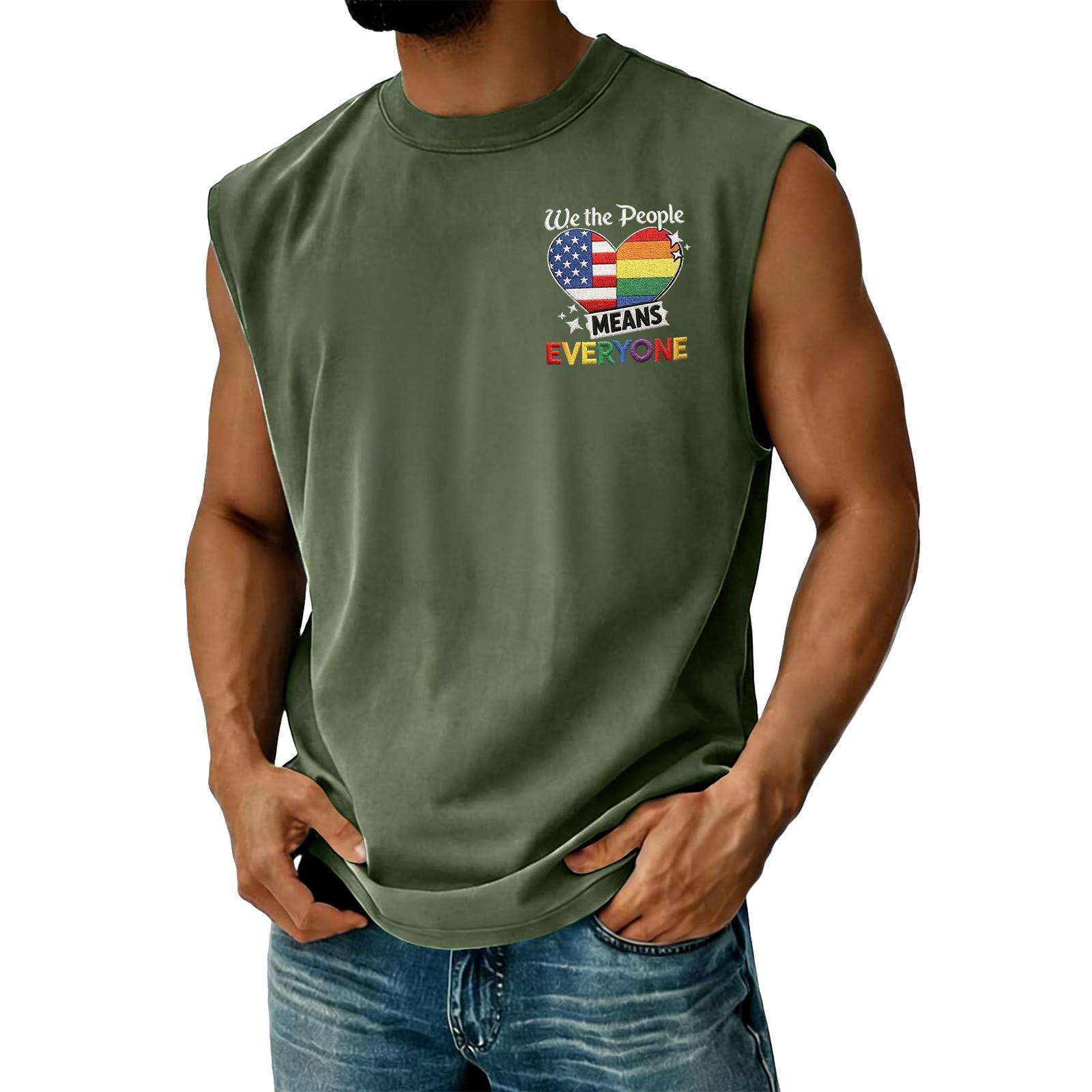 

Men s Casual Independence Day Printed Tank Top L