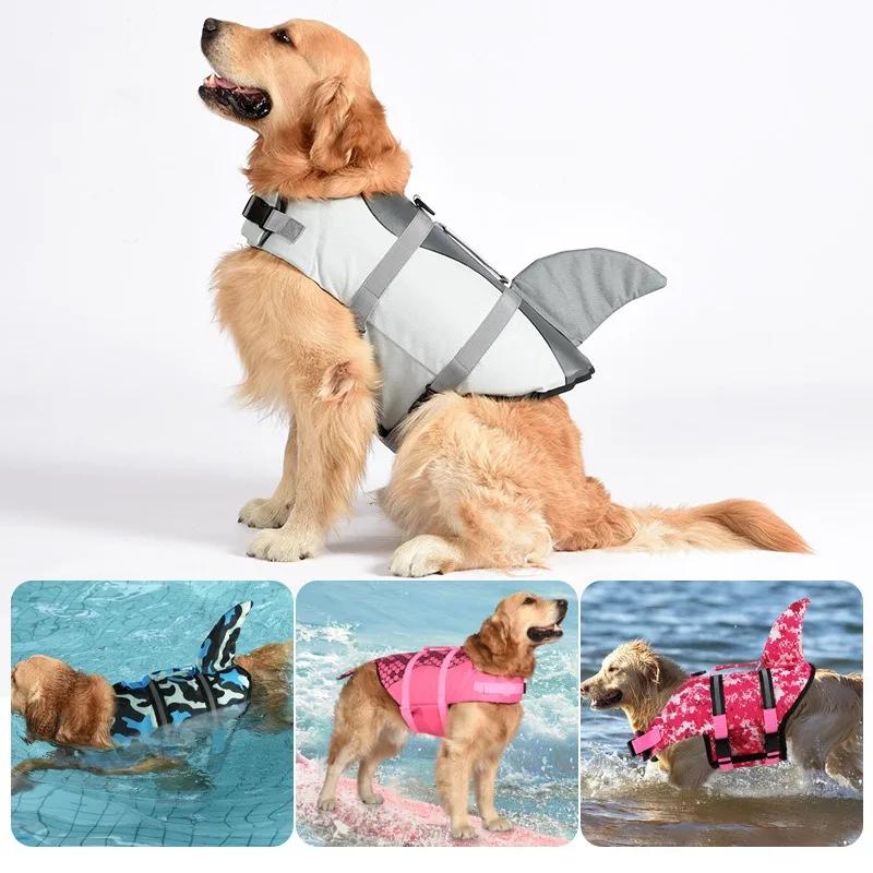 Pet Life Jacket Dog Costume Summer Mermaid Swimming Clothes for Dogs Vest Water Sport Surfing Buoyancy Vest Dog Life Jacket