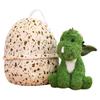 Green Dinosaur Doll Plush Toy Small Dinosaur Egg Doll Children's Soothing Ragdoll Girl Birthday Gift
