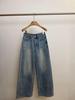 Thirteen Rows Kapok Spring Retro Blue Wide-Leg Jeans 268001