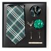 Tie Men'S Net Color Striped Cashew Flower Men'S Tie High Sense 6-Piece Gift Box Men'S Suit Accessories
