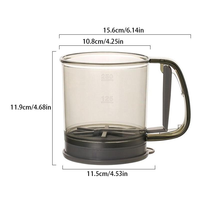 

Кухонное сито для муки, ручное полуавтоматическое сито для сахара, шейкер для порошка, ручка, мерный стакан, инструмент для изготовления выпечки, кухонные инструменты