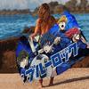 Blue Lock Anime Bath Towel Microfiber Soft Water Absorbing Breathable For Girl Kids Decorative Cartoon Beach Towel