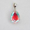 Angel Aura Quartz Pendant, Handmade Pendant, 925 Sterling Silver Pendant, Teardrop Quartz Pendant, Anniversary Pendant