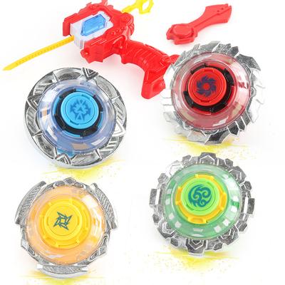 Traditionelles Kreiselspielzeug aus Legierung für Kinder, Kampfkreiselgriff mit Linealwerfer, Kampfkreisel-Set