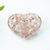 Piatto a Cuore in Resina con Riempimento di Cristallo Naturale per Arredamento Casa e Regalo