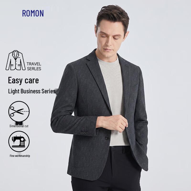 Men s Luxury Jacquard Business Casual Suit Blazer 180A