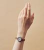 [MATOW] Women's Solar Watch Leather Strap Mw001001tanss [Shiki HARU] Round Silver/Tulip
