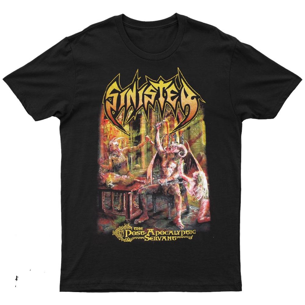 2025 New SINISTER - The Post Apololytic Servant Printed Unisex Street Fashion Trend Short Sleeved Pure Cotton Round Neck