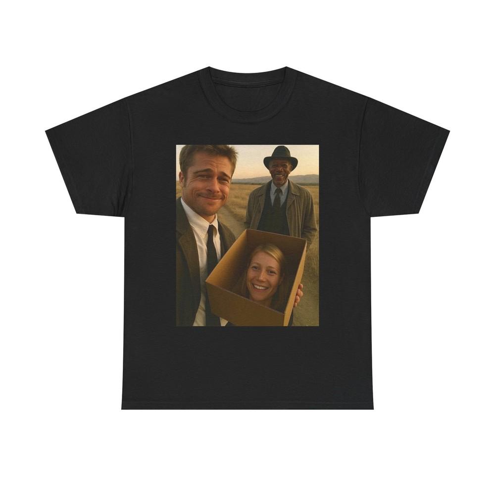 

Seven Movie Funny Whats In The Box Graphic T Shirt NEW Unisex Heavy Cotton Tee Unisex T-Shirt XL