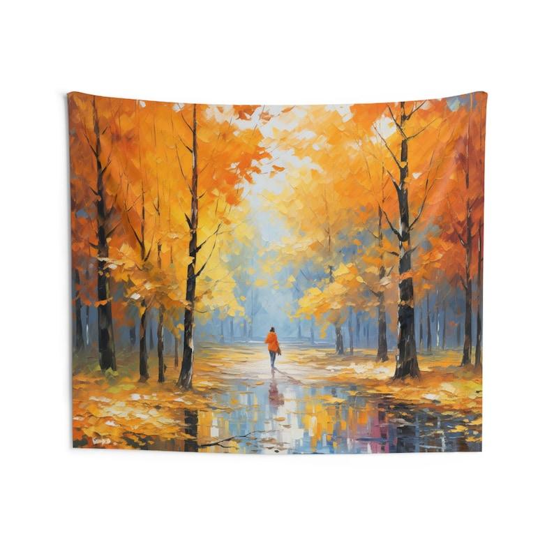 Autumn leaves tapestry 75x100 чёрный