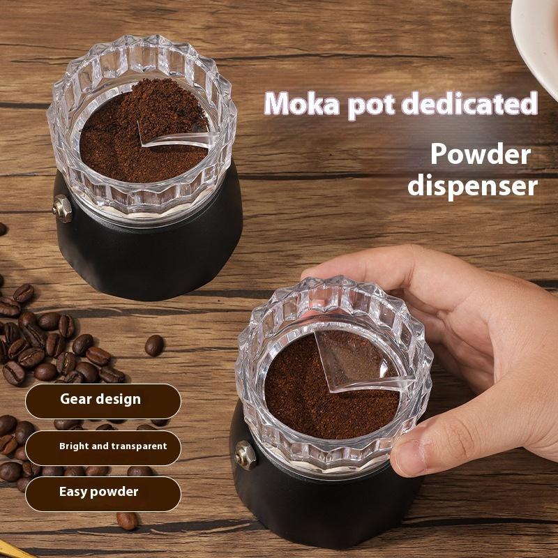 Universal Coffee Tamper Rotary Powder Dosing Ring ABS Food Grade Espresso Tool Moka Pot Leveler Coffee Distributor
