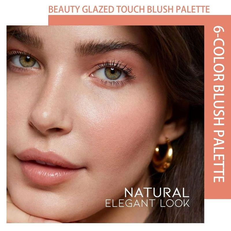 BEAUTY GLAZED - 6 Colours Blush Palette