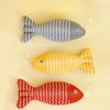 Pet Cat Toy Small Fish Shape Linen Fish Containing Catnip Toy