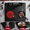 Glass Ceramic Hob 4 Plates, Built-in Hob 60 Cm, Hob 4 Hobs, 6600 W, Double & Oval Cooking Zone,, Touch, Timer, CHE66S244