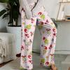 Pajama Pants, Sleepwear, Casual Drawstring Elastic Waist Pants, Comfortable Straight-leg Loose Pants