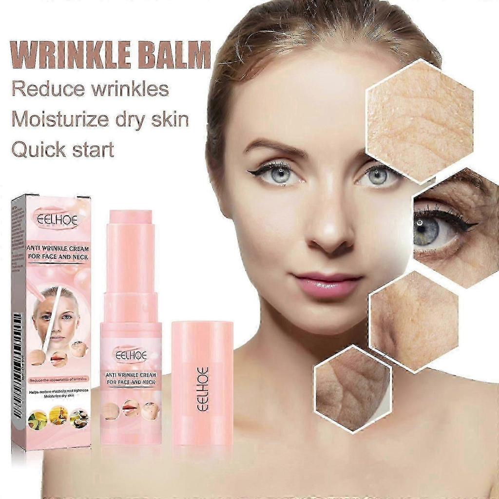 Anti-Aging Facial Balm Stick with Collagen & Avocado Oil  Deep Hydration, Firming, Wrinkle & Fine Line Reduction, Brightening, Non-Sticky Moisturizer