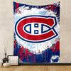Montreal Canadiens Tapestry Wall Hanging, NHL Hockey Team Logo Poster, Sports Wall Decor for Bedroom Living Room Dorm